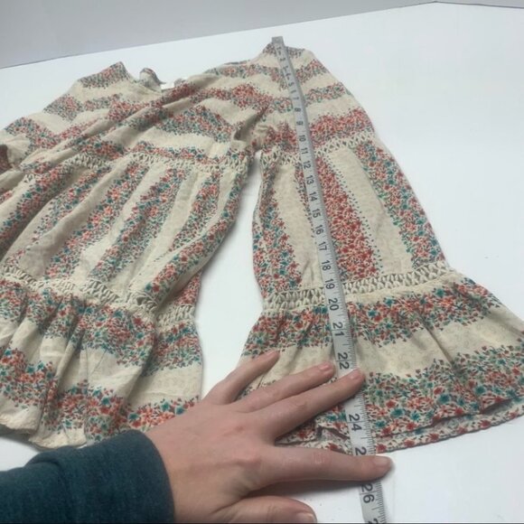 • Entro Floral Boho Crochet Bell Sleeve Blouse N48 - Picture 11 of 11